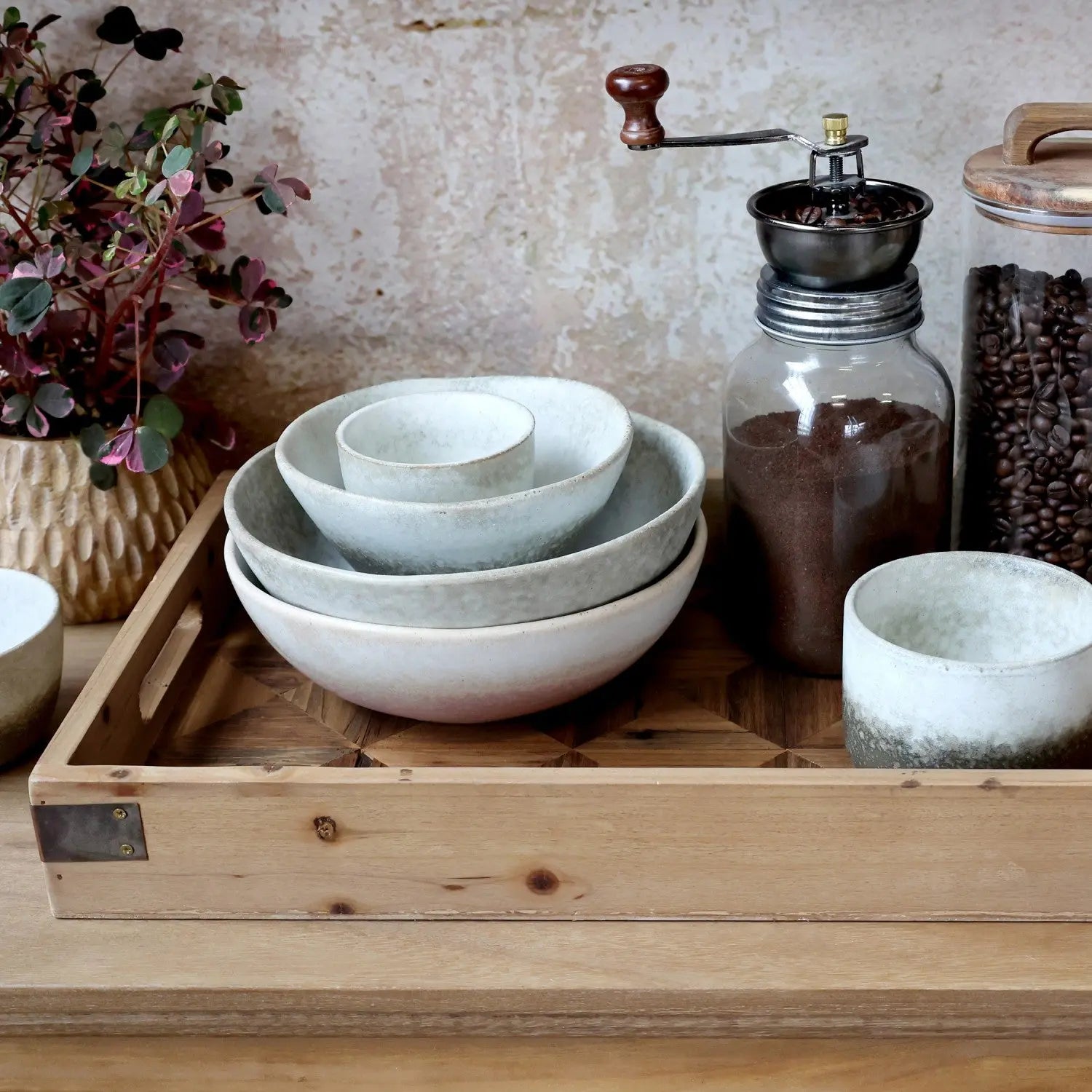 Édouard - Plateau en bois de sapin recyclé Chic Antique