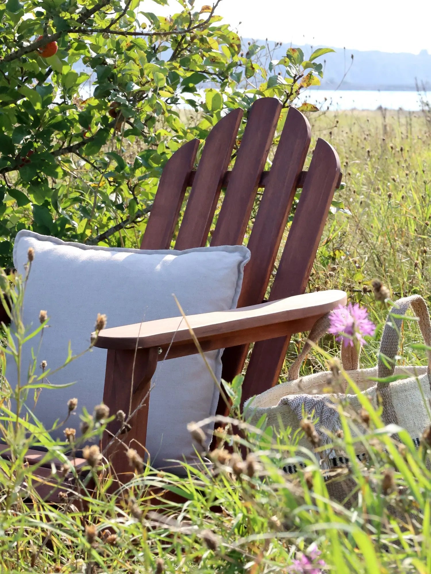 Gabrielle - Chaise de jardin pliable en bois de peuplier Chic Antique