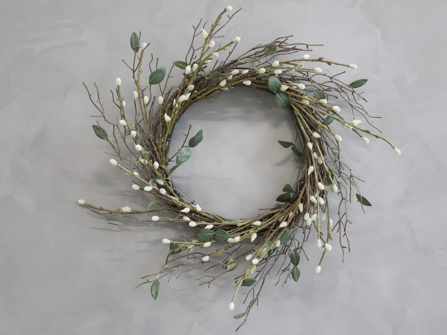 Paulette - Couronne de fleur en fer avec des branches Chic Antique