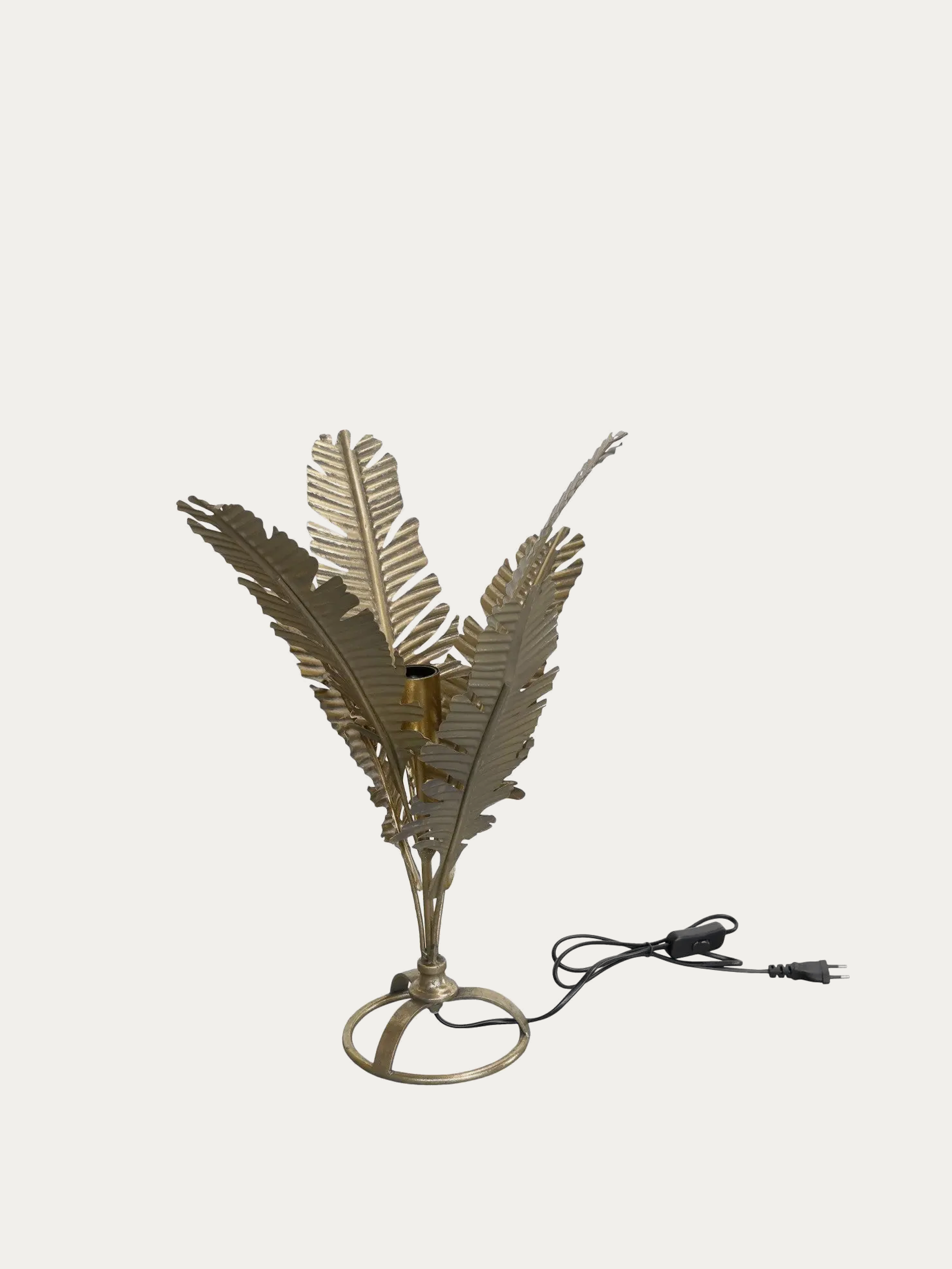 Lampe avec feuilles