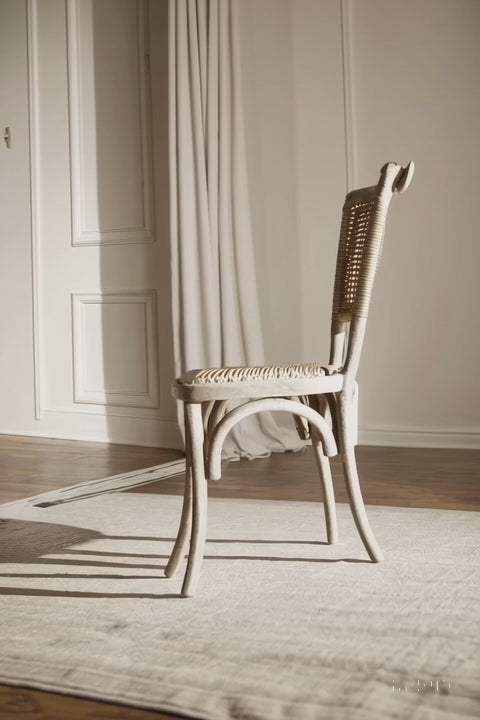 Chaise de salle à manger en rotin Alma